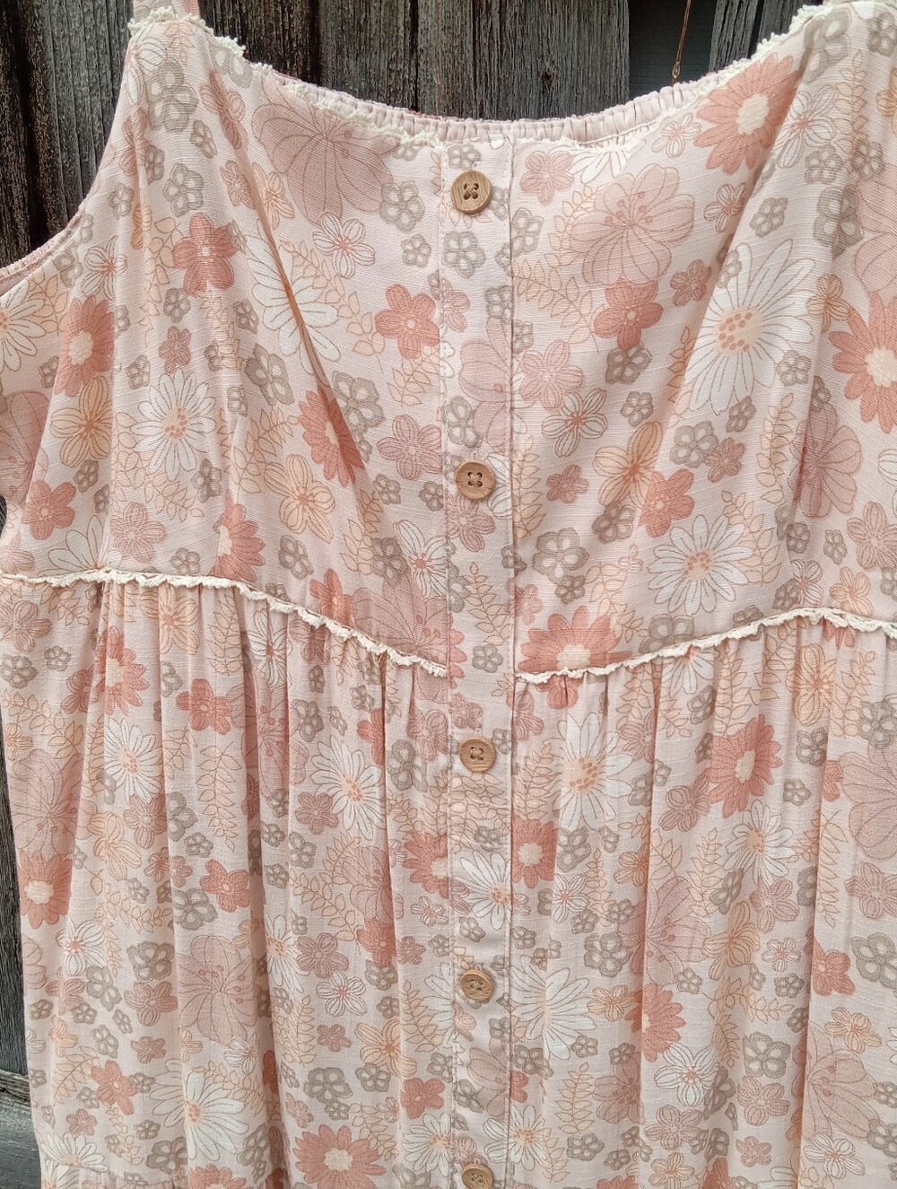 LC Lauren Conrad Button Front Tiered Maxi Dress, XL - Picture 6 of 6